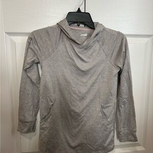 Avia Light Gray Hoodie with Pink Trim